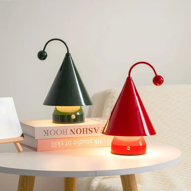 Kabellose LED Tischlampe im Kegel-Design – Bild 5