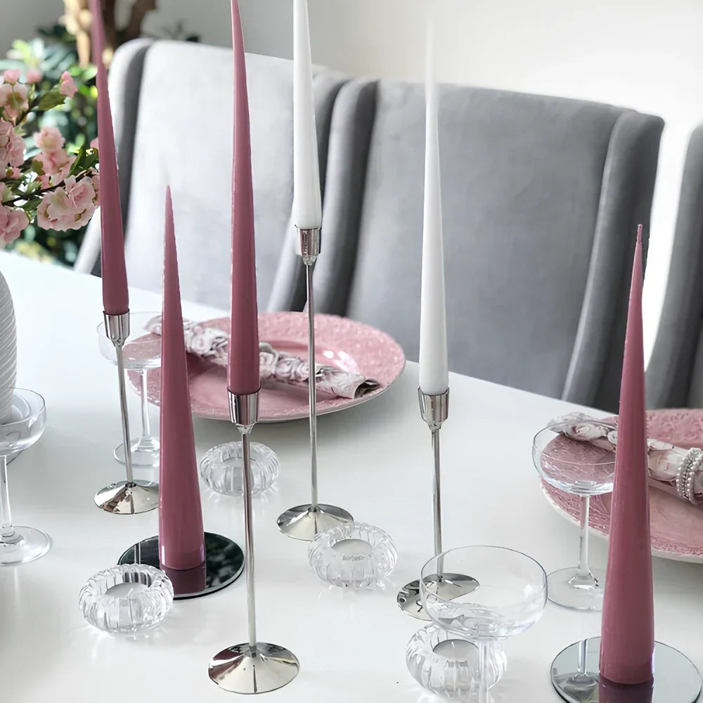 Teelichthalter aus Glas mit Wellenstruktur – Bild 12