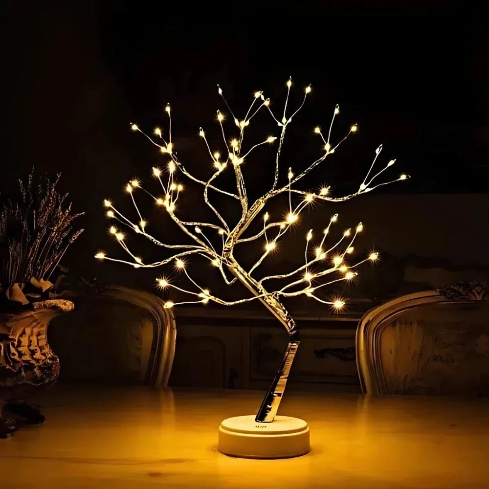 LED Lichterbaum mit Perlen und warmweissem Licht