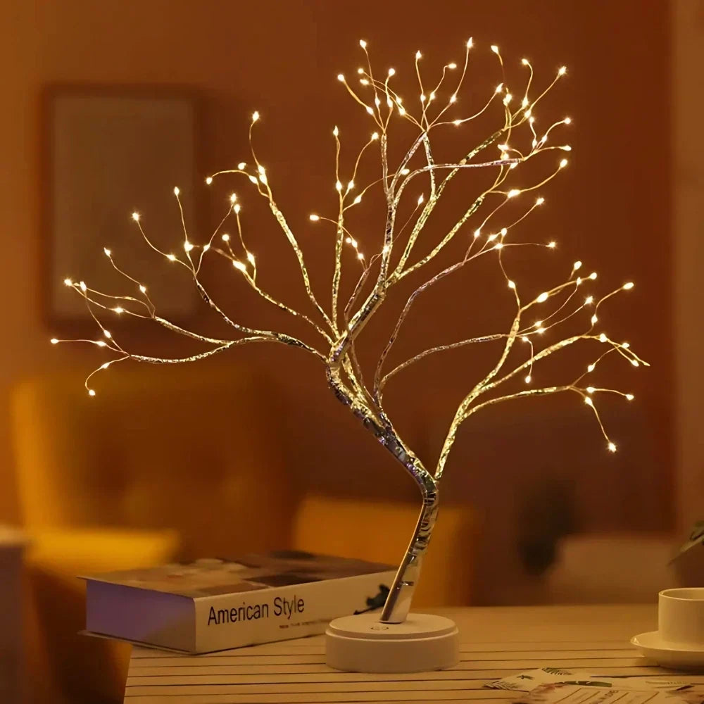 LED Lichterbaum mit Perlen und warmweissem Licht – Bild 3