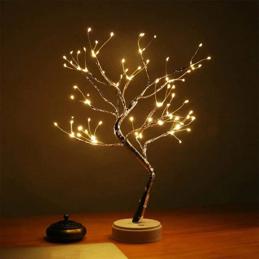 LED Lichterbaum mit Perlen und warmweissem Licht – Bild 4