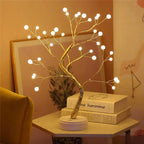 LED Lichterbaum mit Perlen und warmweissem Licht – Bild 5