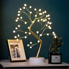 LED Lichterbaum mit Perlen und warmweissem Licht – Bild 6