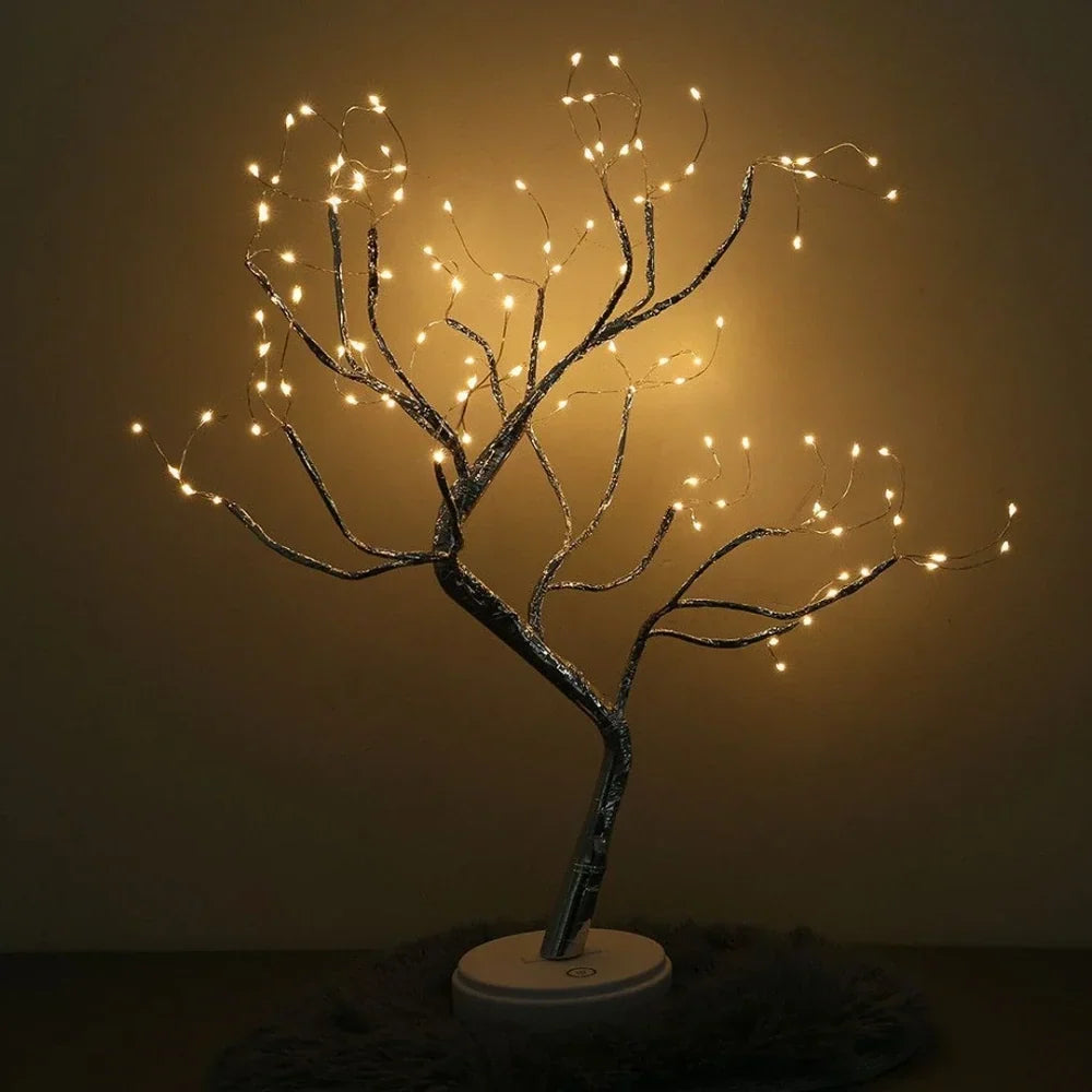 LED Lichterbaum mit Perlen und warmweissem Licht – Bild 7