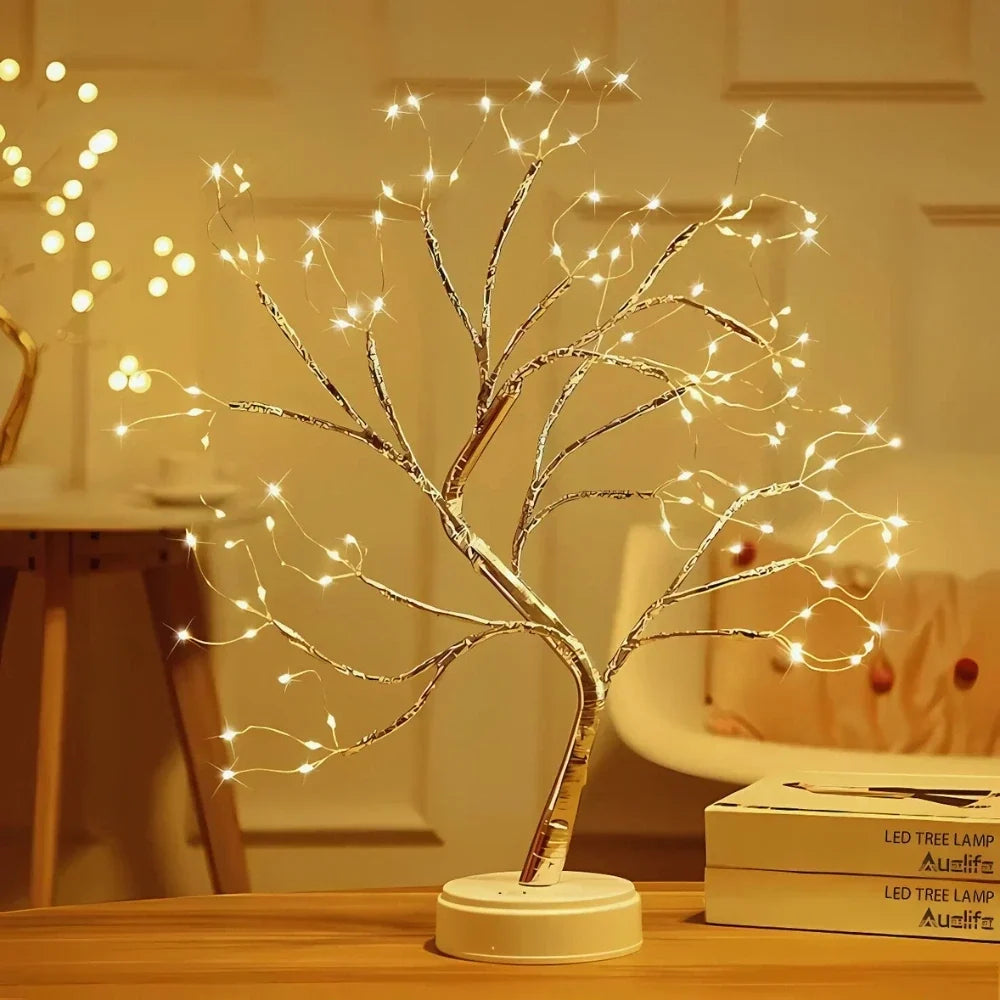 LED Lichterbaum mit Perlen und warmweissem Licht – Bild 8
