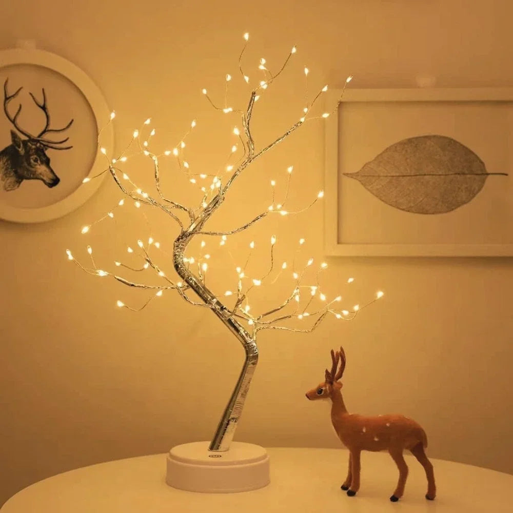 LED Lichterbaum mit Perlen und warmweissem Licht – Bild 9