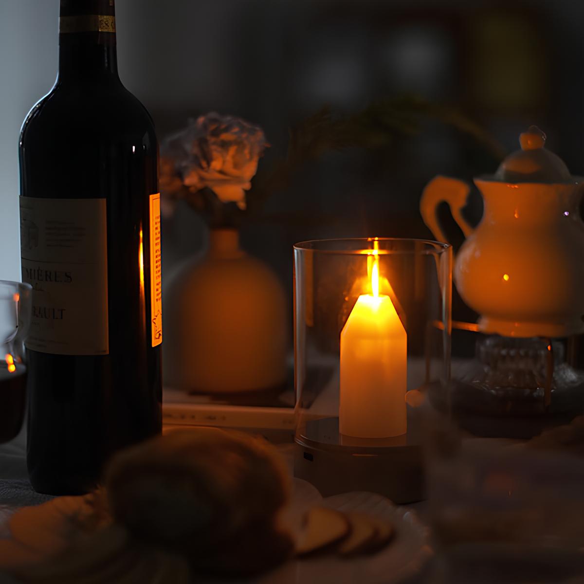 LED Kerzenlampe mit Gestensteuerung und Flackerlicht – Bild 4
