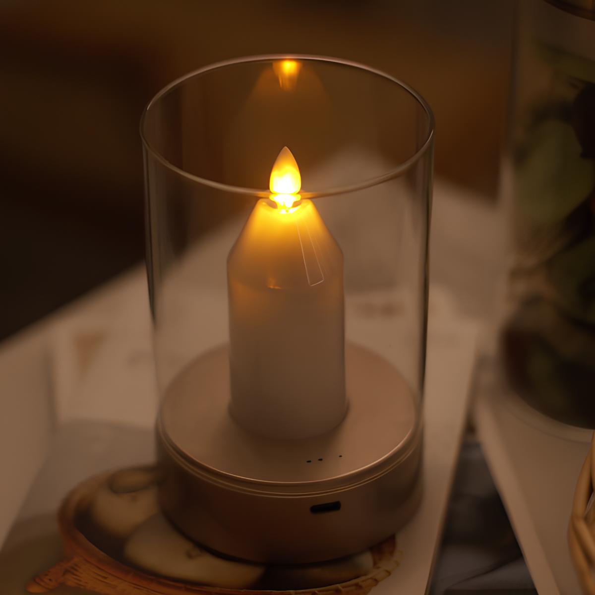 LED Kerzenlampe mit Gestensteuerung und Flackerlicht – Bild 8