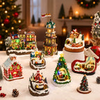 Beleuchtetes LED Weihnachtsdorf mit Musik und Bewegung – Bild 5