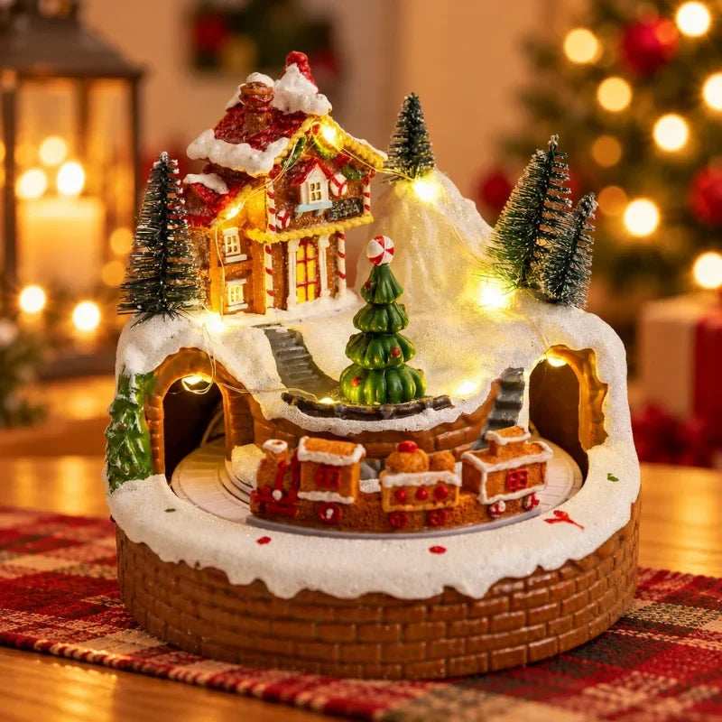 Beleuchtetes LED Weihnachtsdorf mit Musik und Bewegung – Bild 9