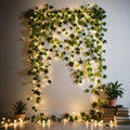 LED Lichterkette Girlande mit Blättern und Blüten – Bild 2