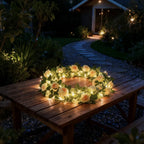 LED Lichterkette Girlande mit Blättern und Blüten – Bild 20
