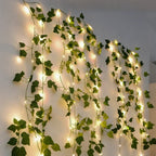 LED Lichterkette Girlande mit Blättern und Blüten – Bild 6