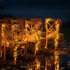 LED Lichterkette Girlande mit Blättern und Blüten – Bild 8