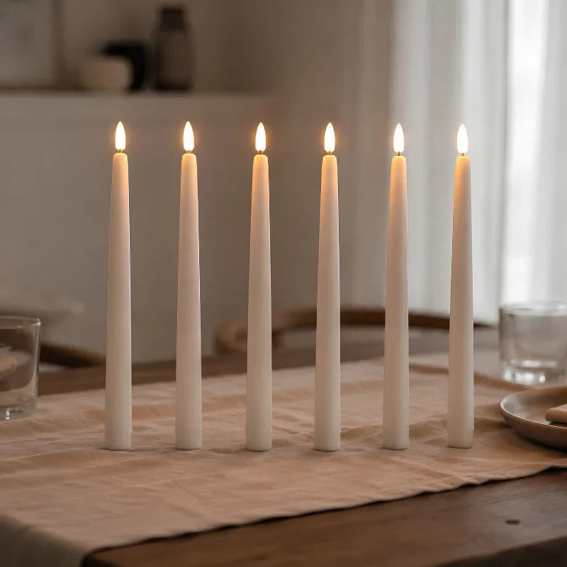 Flammenlose LED Stabkerzen mit Fernbedienung – Bild 8
