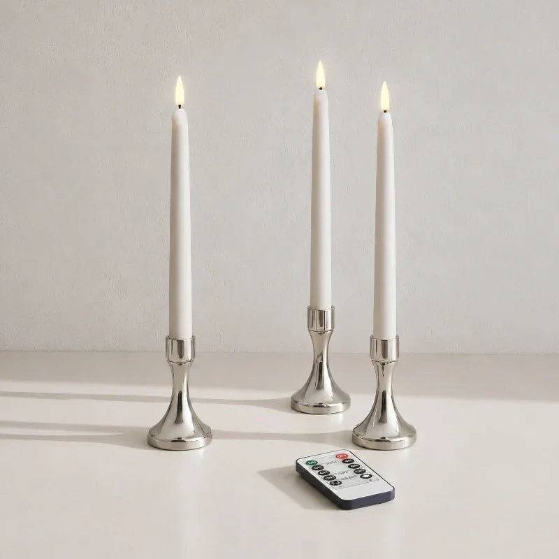 Flammenlose LED Stabkerzen mit Fernbedienung – Bild 9