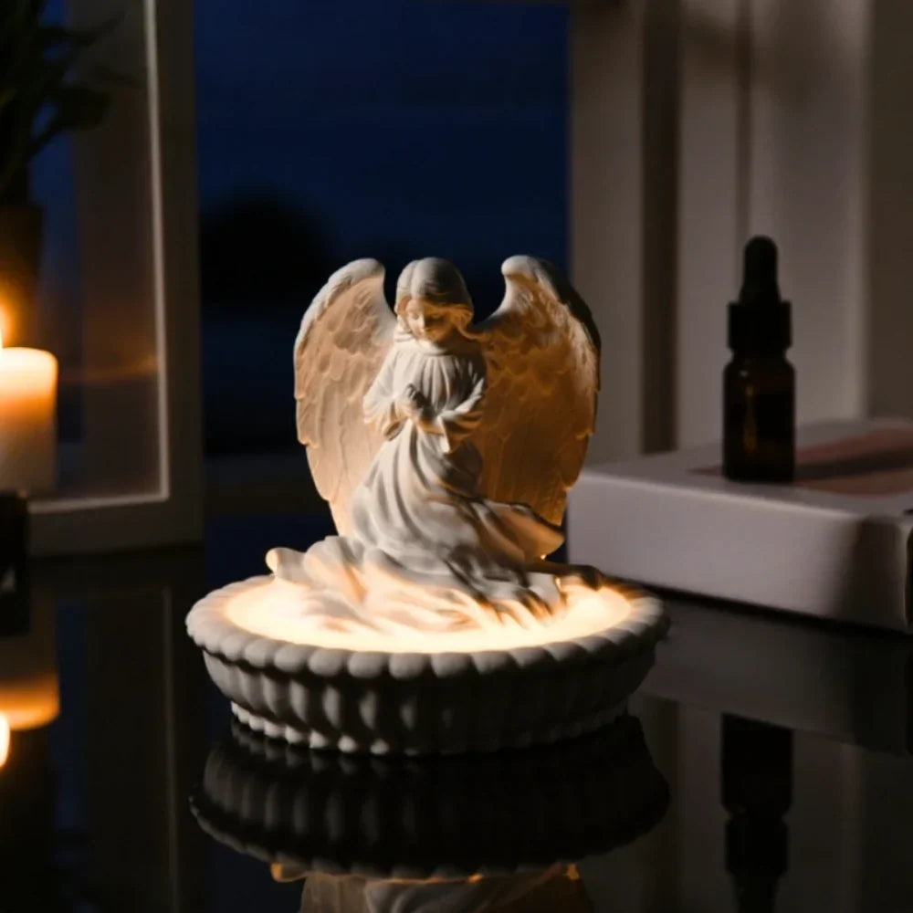 Engel Duftlampe mit dimmbarem LED Nachtlicht