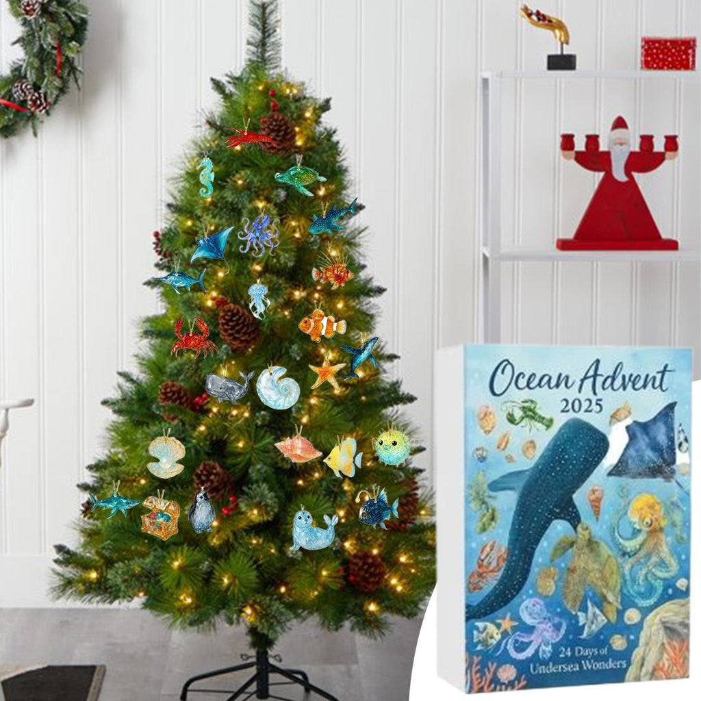Meerestiere-Adventskalender 2026 – 24 Meerestier-Anhänger