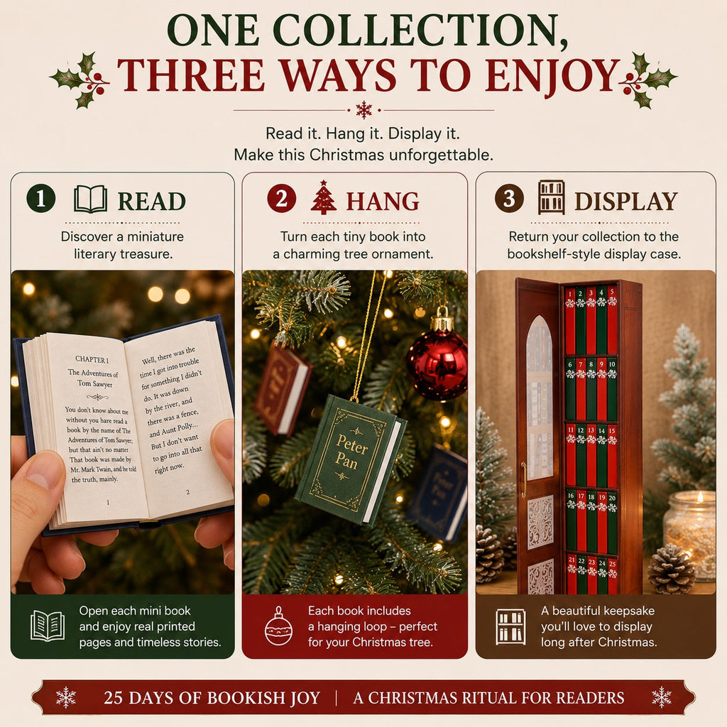 Mini-Bücher-Adventskalender 2026 - 25 Klassiker für Bücherliebhaber