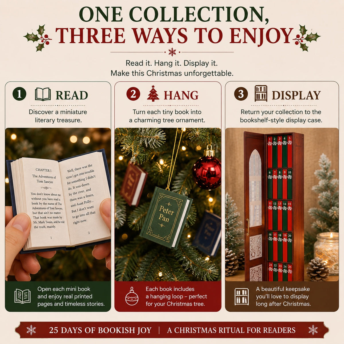 Mini-Bücher-Adventskalender 2026 - 25 Klassiker für Bücherliebhaber
