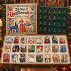 Mittelalter-Katzen-Adventskalender 2026 - 24 wundersame Katzenornamente