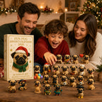 Mops-Adventskalender 2026 – 24 Mopsfiguren
