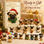 Mops-Adventskalender 2026 – 24 Mopsfiguren