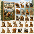 Nationalpark-Tiere Adventskalender 2026 - 24 Acryl-Tieranhänger