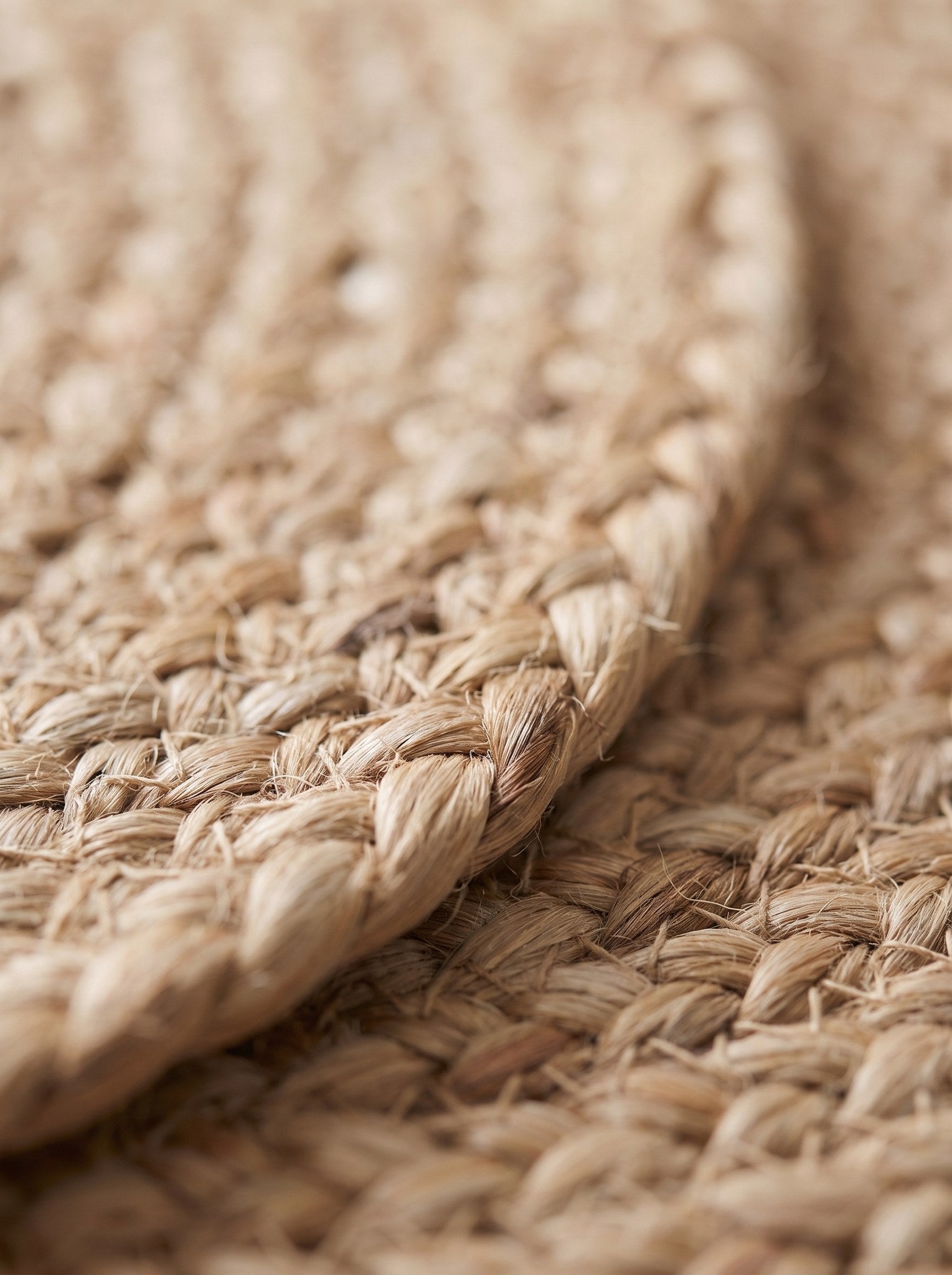 Platzsets aus Jute - Detail des Juteflechts