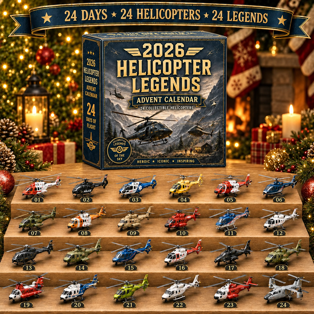 2026 Hubschrauber Legenden Adventskalender mit 24 Überraschungen