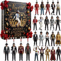 Glitzernde 2D-Acryl-Hängefigur von Michael Jackson in klassischer Bühnenkostüm-Pose für Weihnachtsbaum