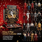 Glitzernde 2D-Acryl-Hängefigur von Michael Jackson in klassischer Bühnenkostüm-Pose für Weihnachtsbaum 5