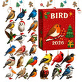 24 Tage Weihnachts-Vogelkalender Adventskalender mit Vogelmotiven Festliche Weihnachtsdekoration