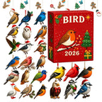 24 Tage Weihnachts-Vogelkalender Adventskalender mit Vogelmotiven Festliche Weihnachtsdekoration
