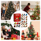 24 Tage Weihnachts-Vogelkalender Adventskalender mit Vogelmotiven Festliche Weihnachtsdekoration 5