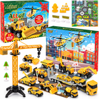 3D Adventskalender Baustelle 2026 mit Spielzeugfahrzeugen