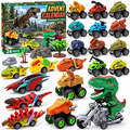 3D Adventskalender Dinosauri 2026 mit Spielzeugautos für Kinder