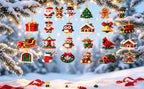 3D Adventskalender Mini Bausteine Weihnachtsdeko 2026 mit 24 Designs zum Bauen 13