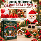 3D Adventskalender Mini Bausteine Weihnachtsdeko 2026 mit 24 Designs zum Bauen 6