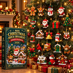 3D Adventskalender Mini Bausteine Weihnachtsdeko 2026 mit 24 Designs zum Bauen 7