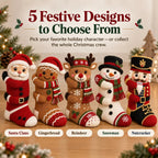 3D Umarmende Weihnachtsstrümpfe mit süßen Charakteren für festliche Freude. 3