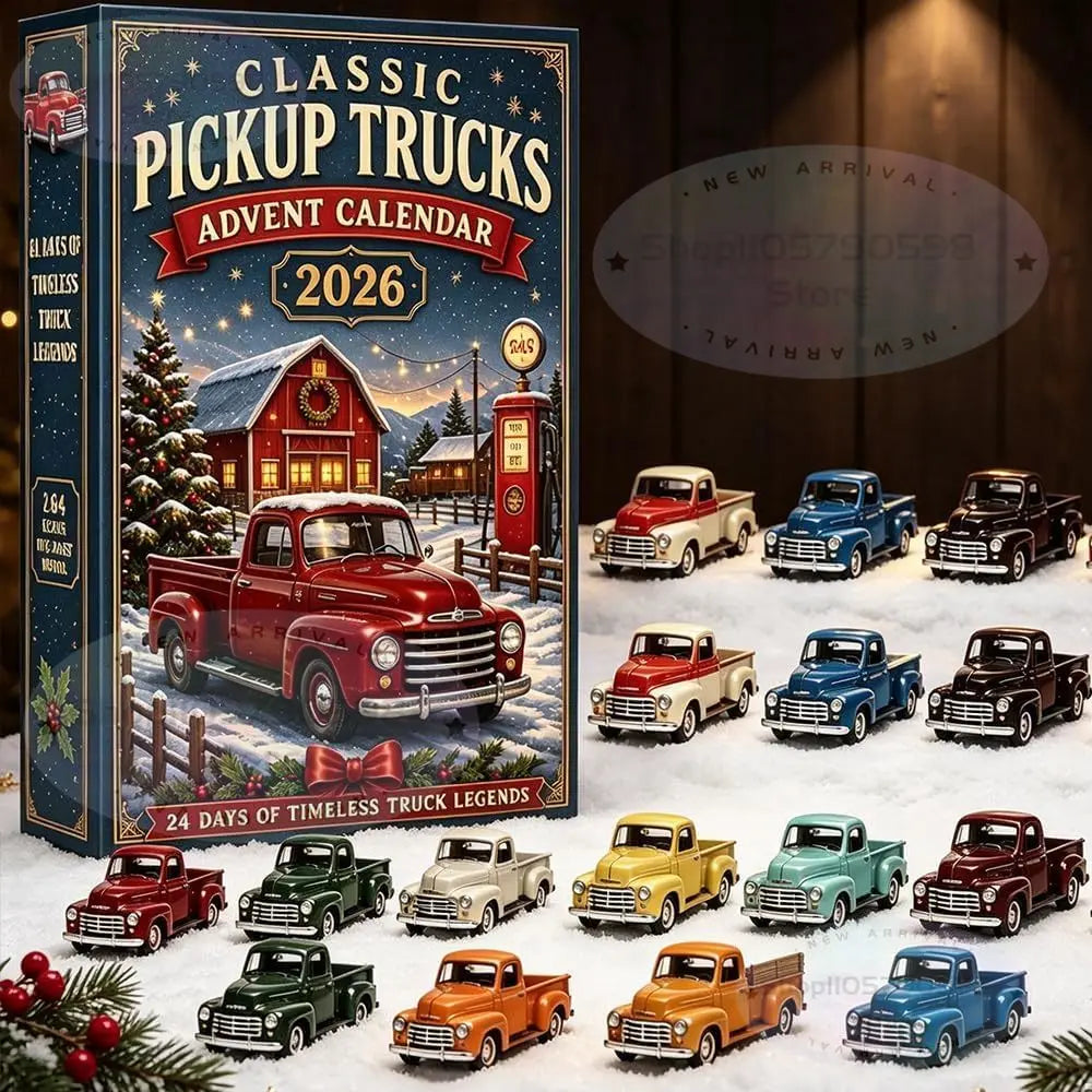 Adventskalender 2026 mit 24 klassischen Fahrzeugen, Lastwagen und Militärmaschinen 2