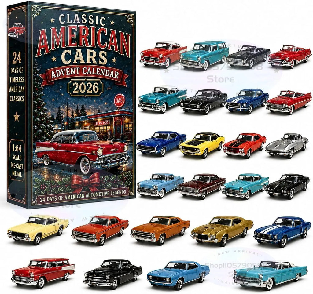 Adventskalender 2026 mit 24 klassischen Fahrzeugen, Lastwagen und Militärmaschinen 3
