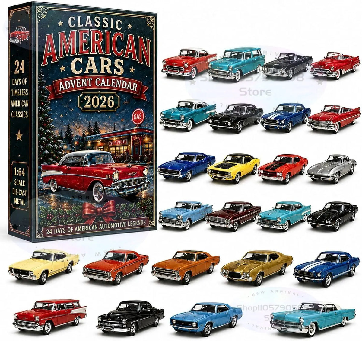 Adventskalender 2026 mit 24 klassischen Fahrzeugen, Lastwagen und Militärmaschinen 3
