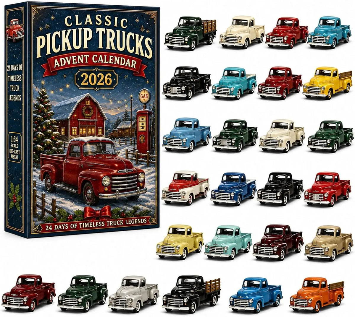 Adventskalender 2026 mit 24 klassischen Fahrzeugen, Lastwagen und Militärmaschinen 8