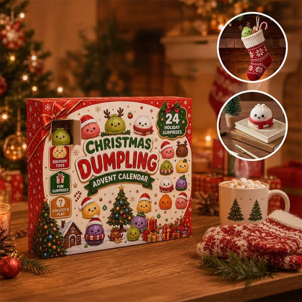 Adventskalender mit 24 kuscheligen Dumplings für Weihnachten