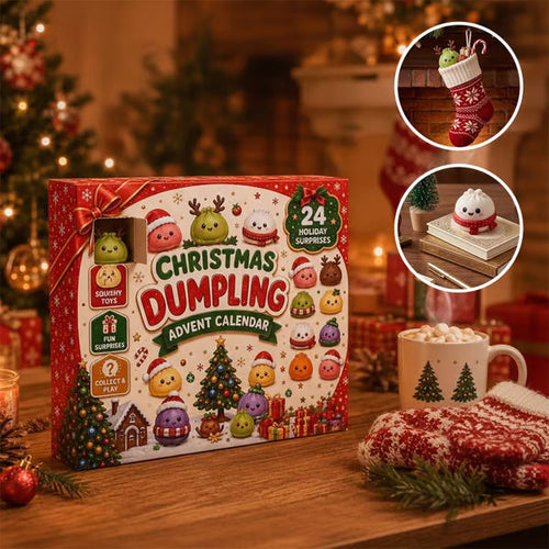 Adventskalender mit 24 kuscheligen Dumplings für Weihnachten