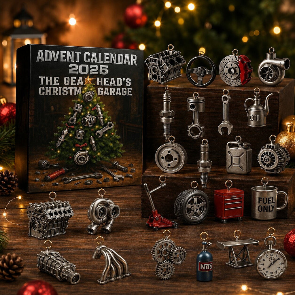 Adventskalender Automotive 2026 mit 24 Überraschungen im Garagen-Stil 2