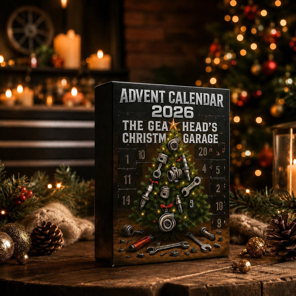 Adventskalender Automotive 2026 mit 24 Überraschungen im Garagen-Stil 5