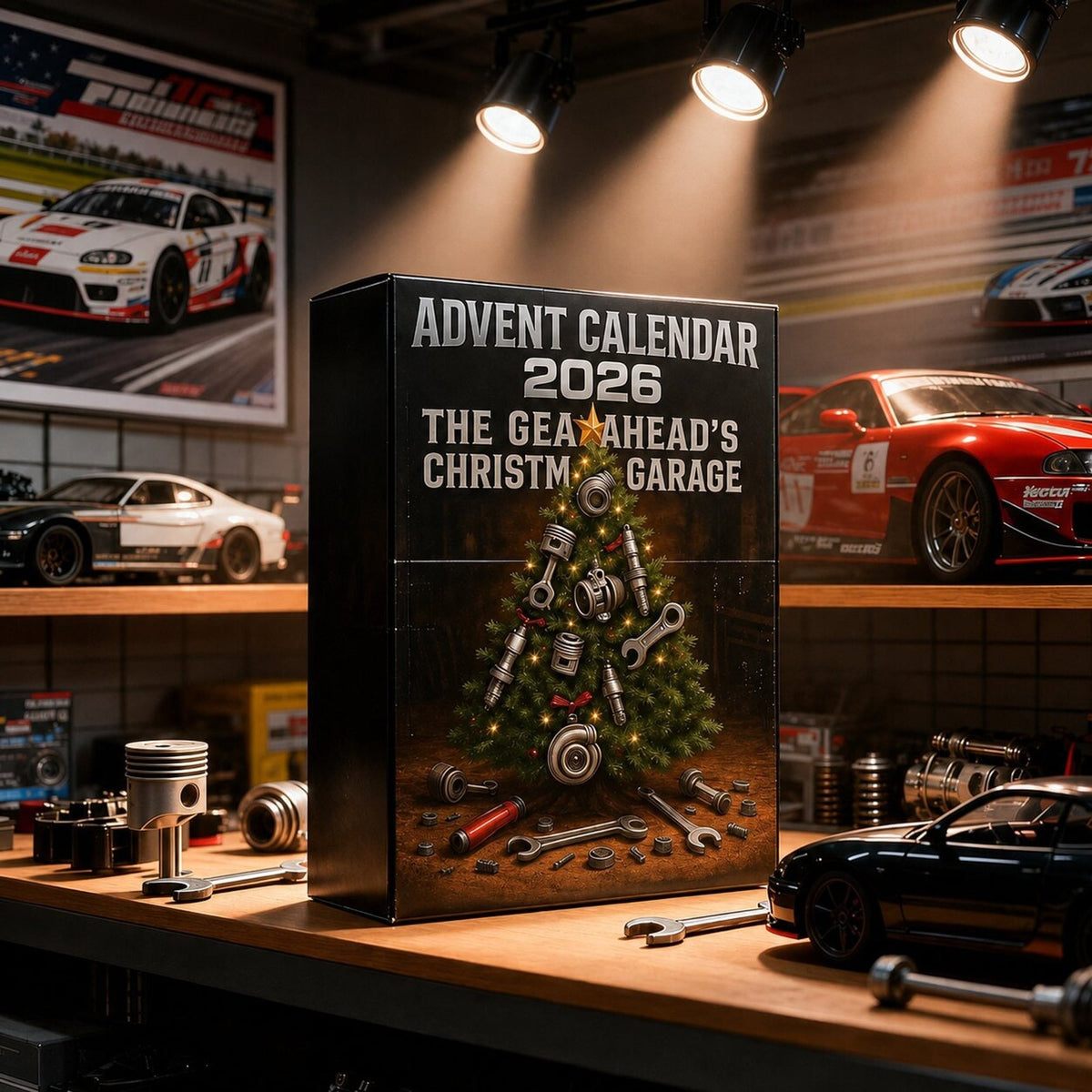 Adventskalender Automotive 2026 mit 24 Überraschungen im Garagen-Stil 6